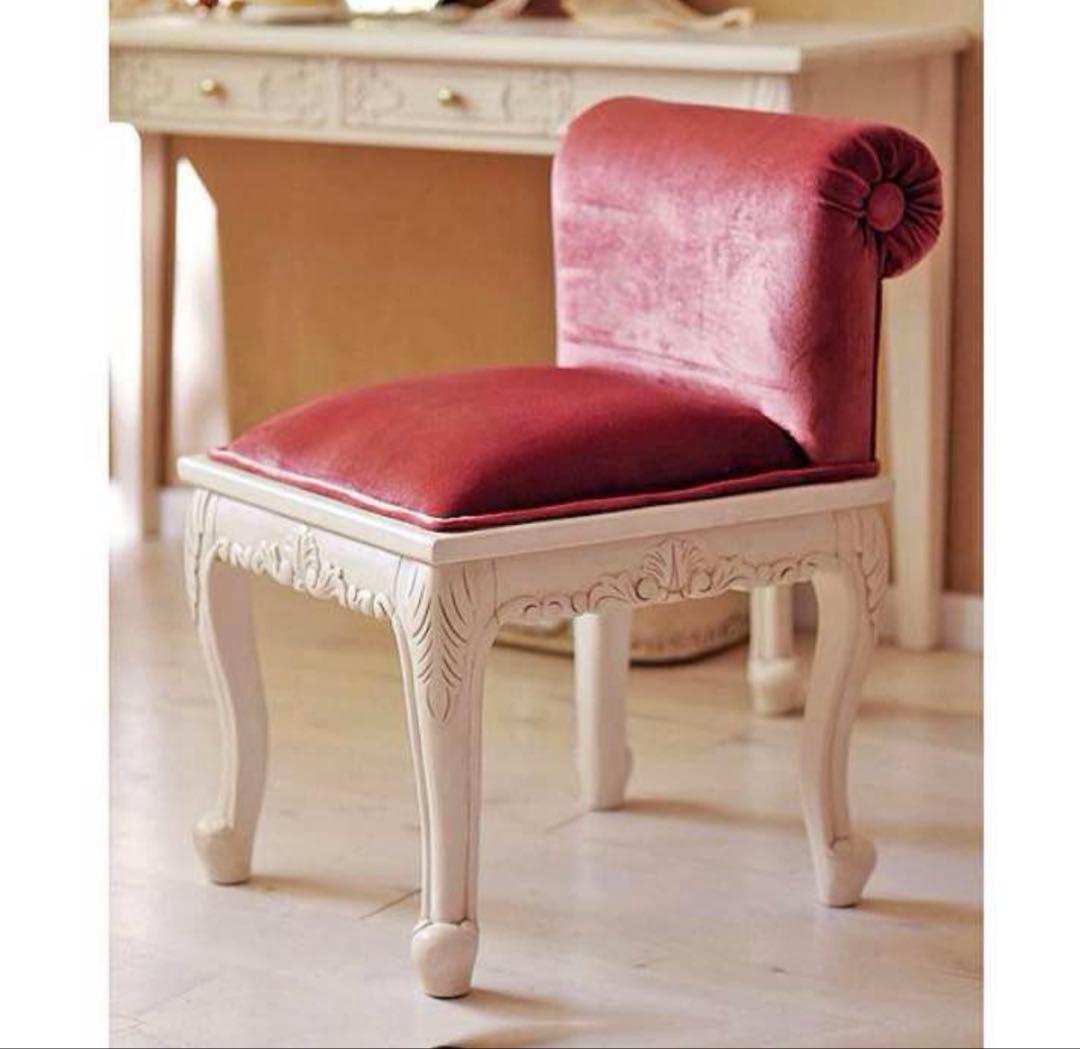 アンティーク 椅子 赤 ロココ調 ヨーロッパ ロリィタ ゴシック