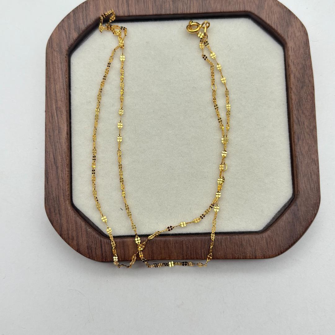 K18ゴールドプレート ネックレス 0.82g