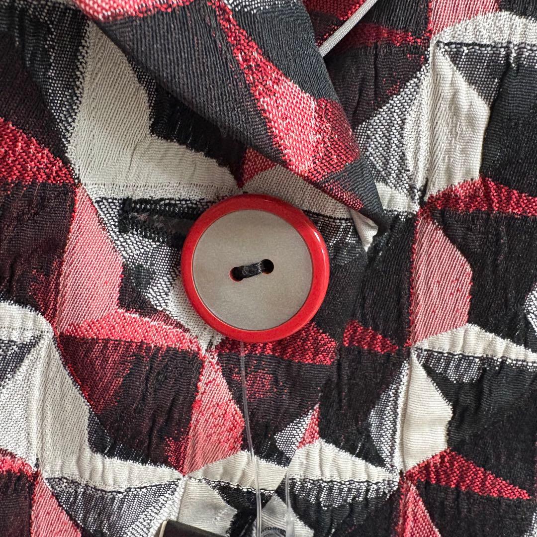 新品✨EMPORIO ARMANI✨マドラス柄　テーラードジャケット　42 L