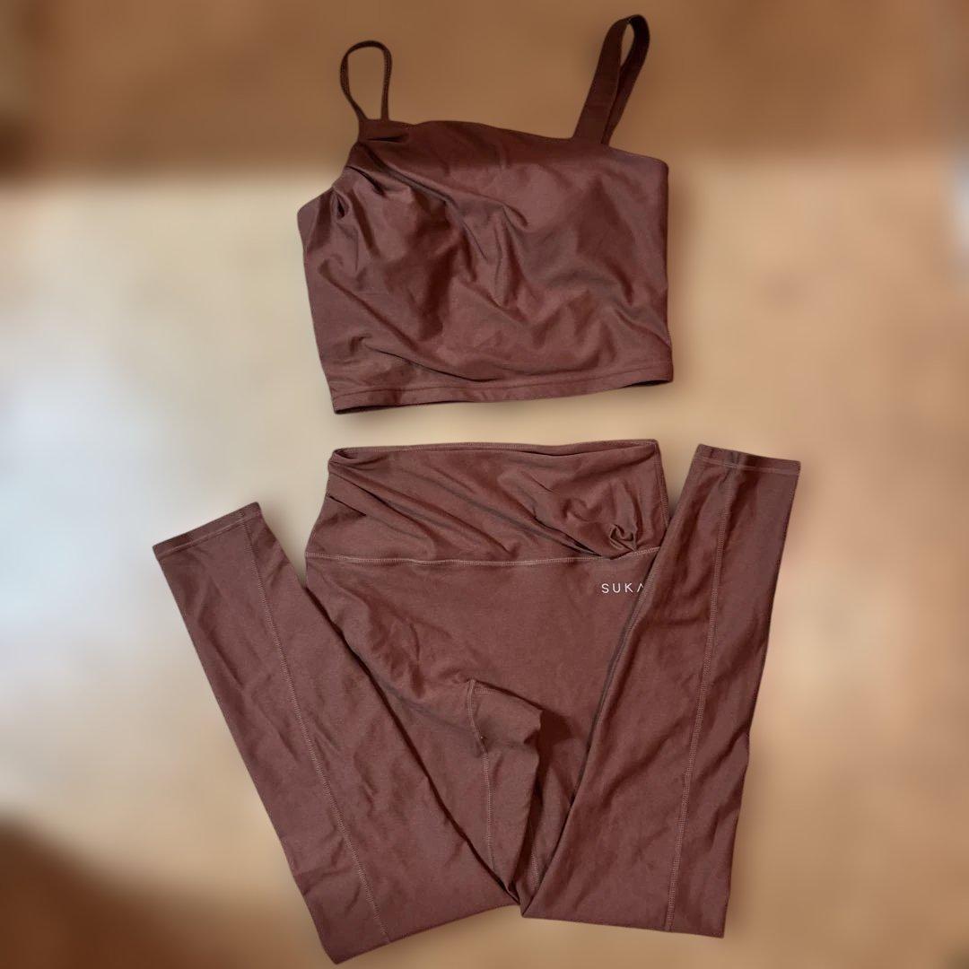 SUKALA ブラウン ヨガウェアセット