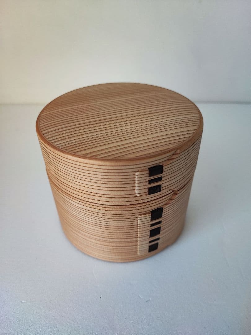 大館工芸社　二ツ重丸弁当　未使用品
