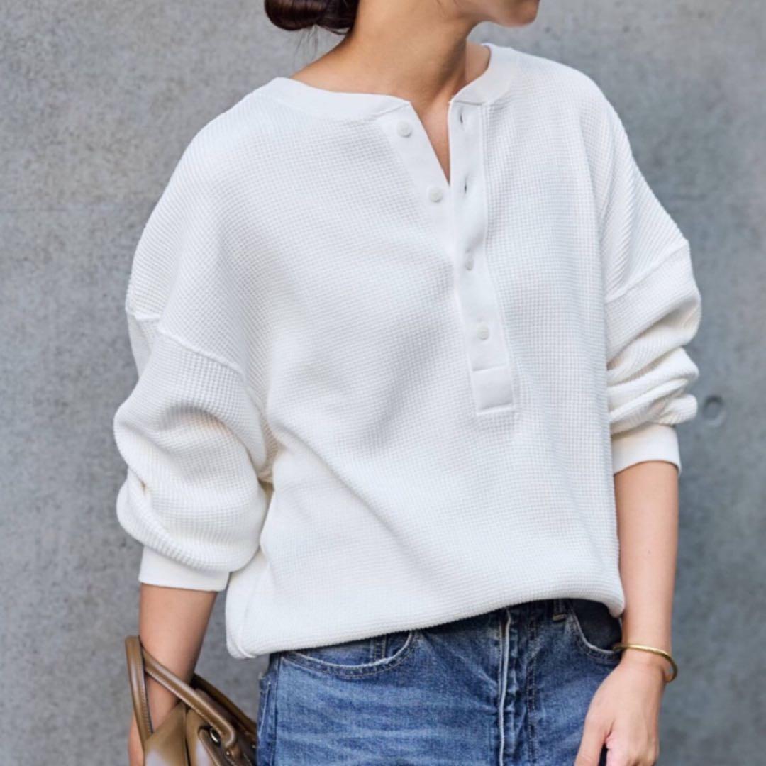 【新品】FRAMeWORK フレームワーク ワッフルヘンリープルオーバー