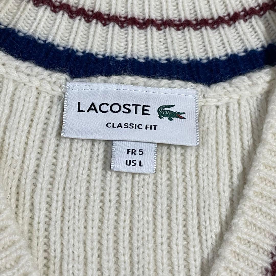 ゅーぽむ♡です☆LACOSTE ラコステ☆チルデンニット Lサイズ