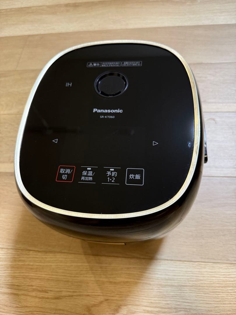 パナソニック 炊飯器 3.5合IH フラット天面 ブラック SR-KT060-K