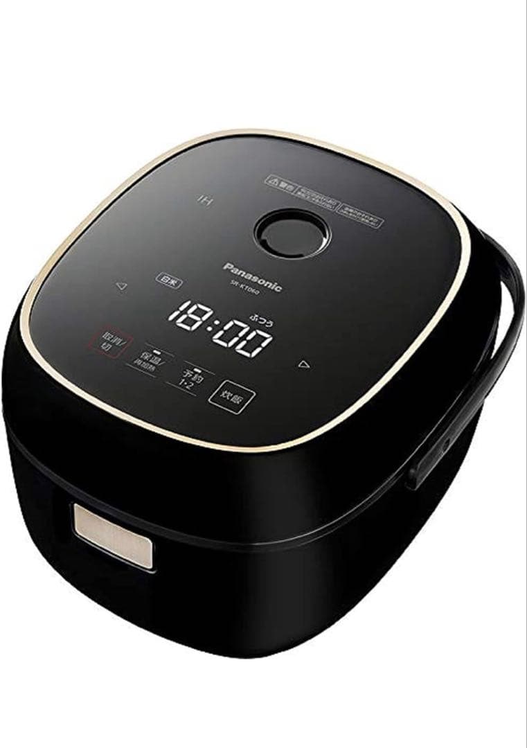 パナソニック 炊飯器 3.5合IH フラット天面 ブラック SR-KT060-K