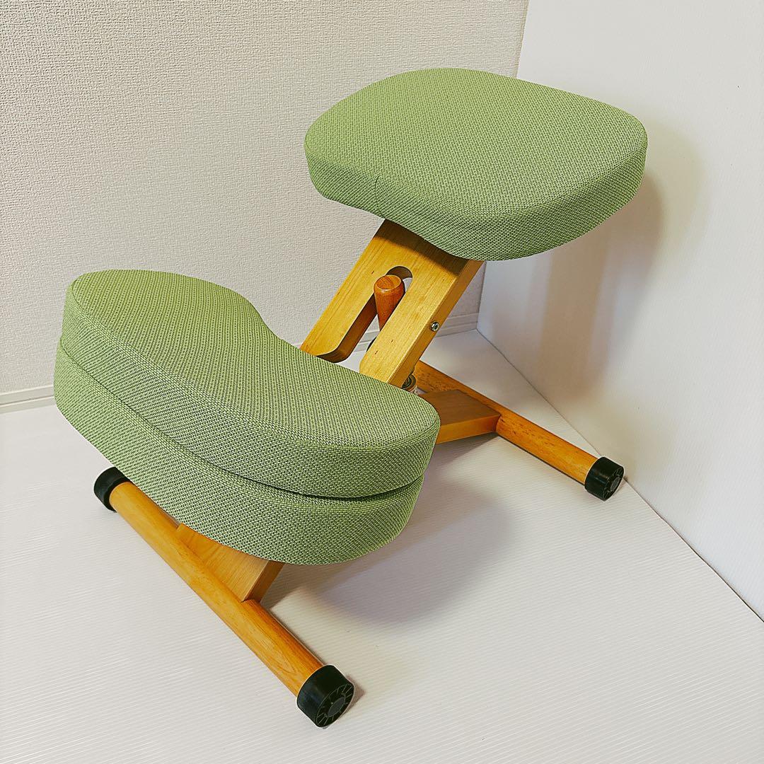 【極美品】 補助クッション付 宮武製作所 プロポーションチェア ライム