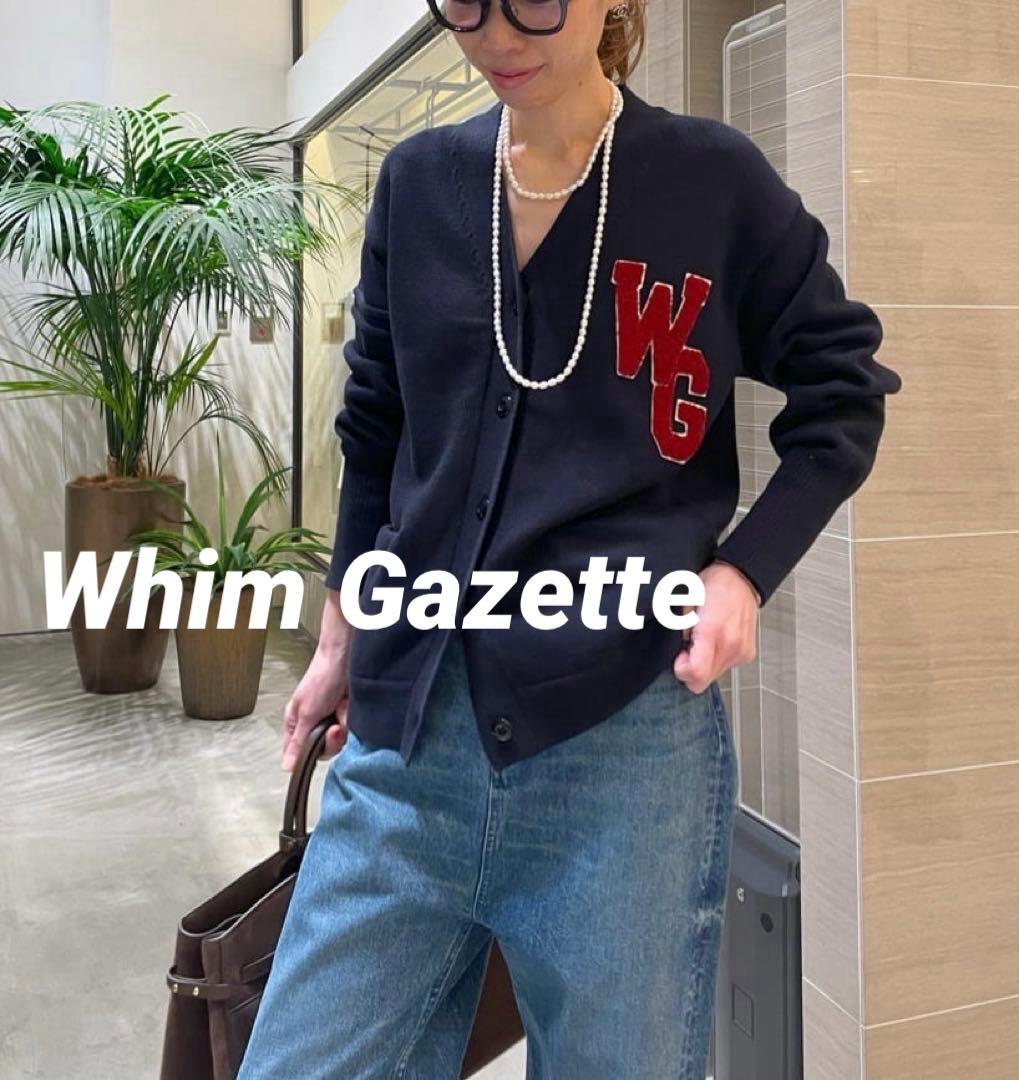 2025SS Whim Gazette ワッペンニットカーディガン