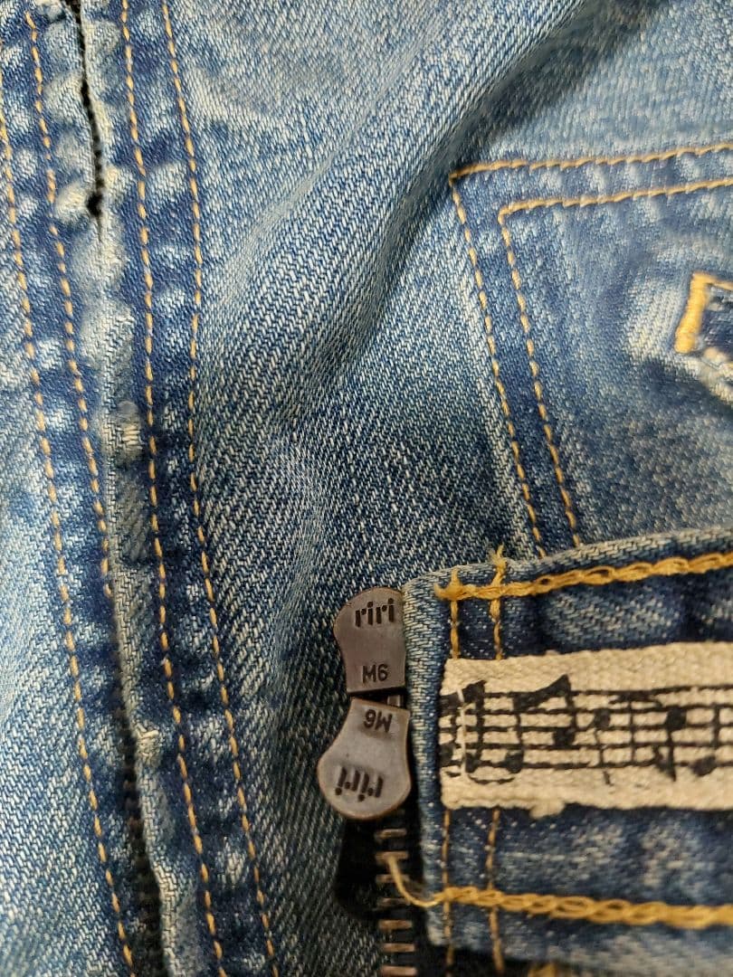 ナンバーナイン　07春夏ABOUT A BOY期　デニムジャケット　音符