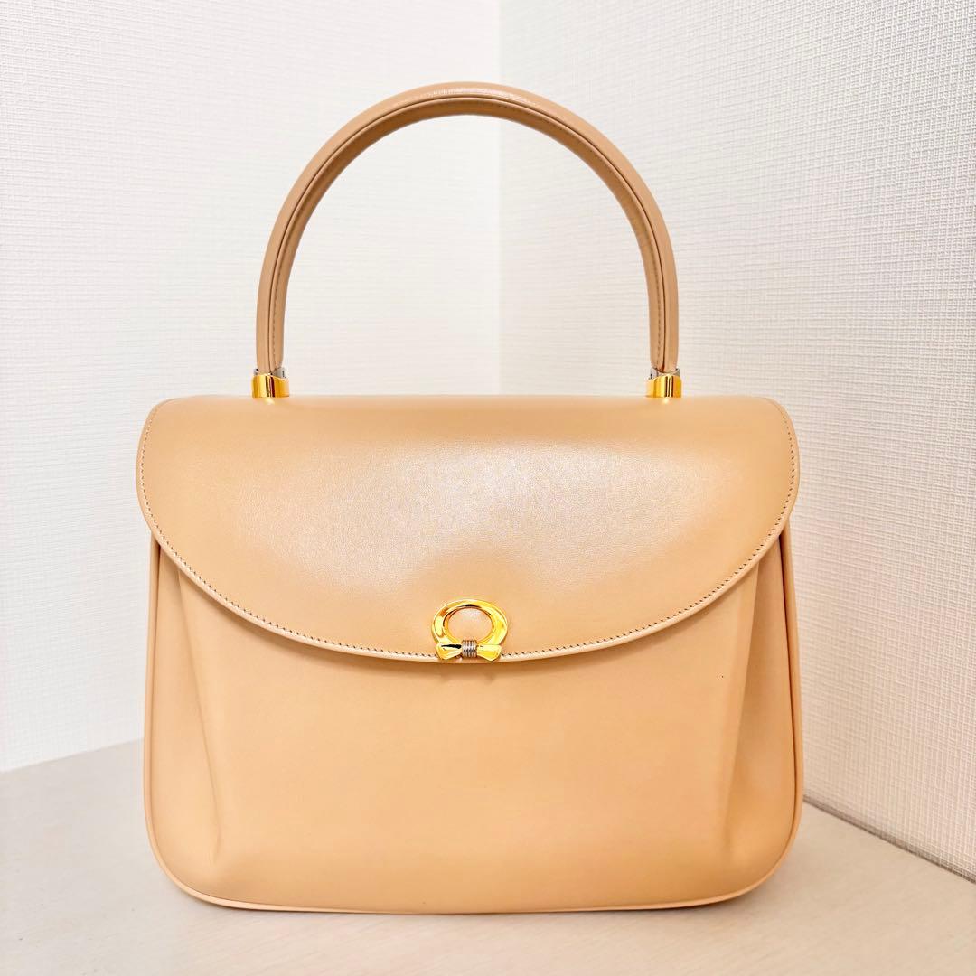 ★週末1000円引き中【美品】WAKO ハンドバッグ　銀座和光　ベージュ　レザー