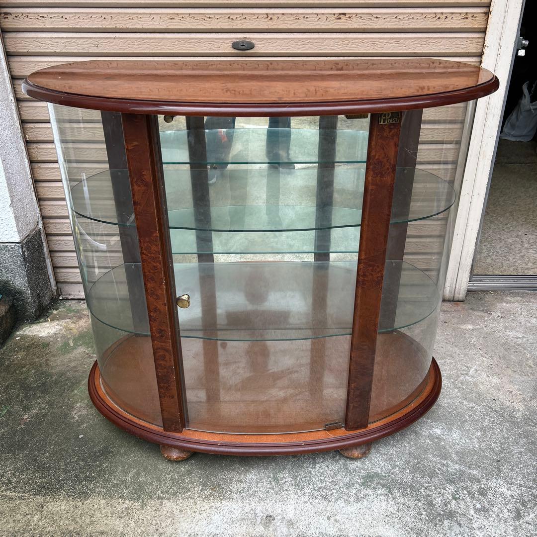 イタリア製　FPPASI コレクションボード　ミラー付キャビネット　ハーフムーン