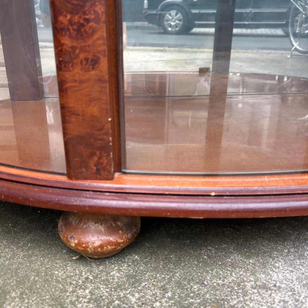 イタリア製　FPPASI コレクションボード　ミラー付キャビネット　ハーフムーン