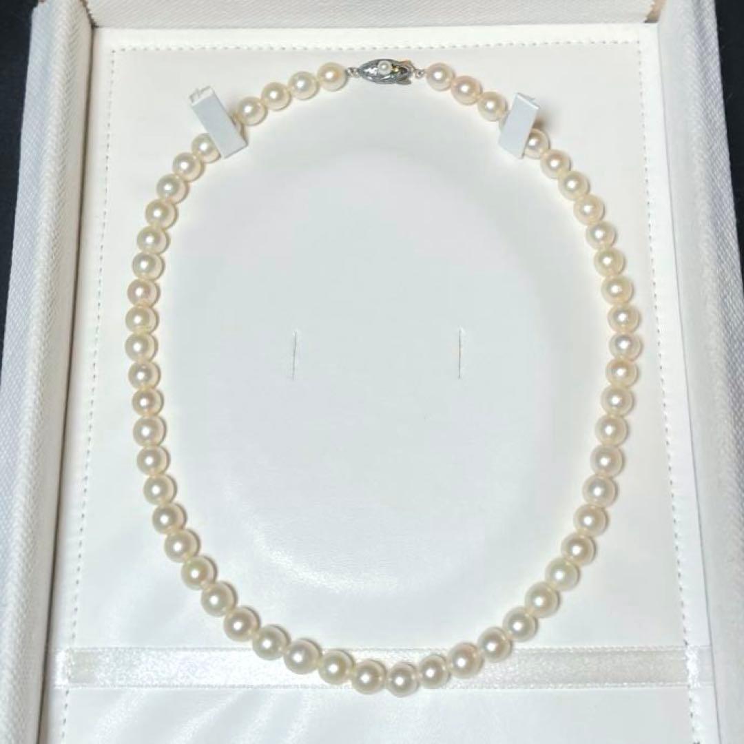 白珠 あこや真珠 ネックレス アコヤパール 冠婚葬祭 7.0〜7.4㎜ M610