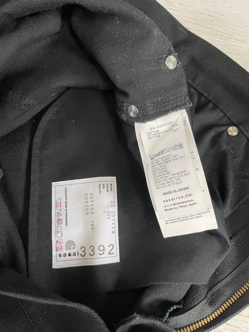 パンツ sacai Carhartt WIP Duck Shorts BLACK S