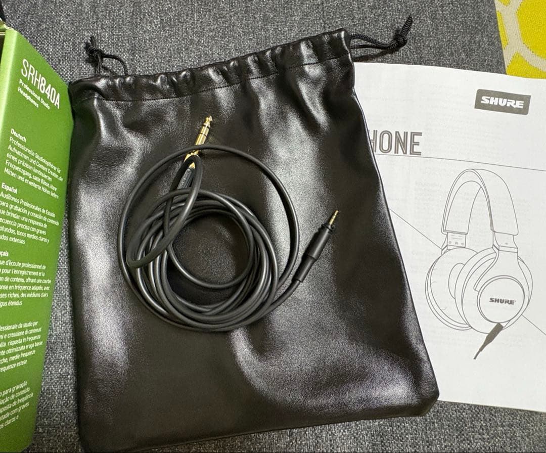 SHURE SRH840A-A ヘッドホン　購入レシートあり　ほぼ未使用