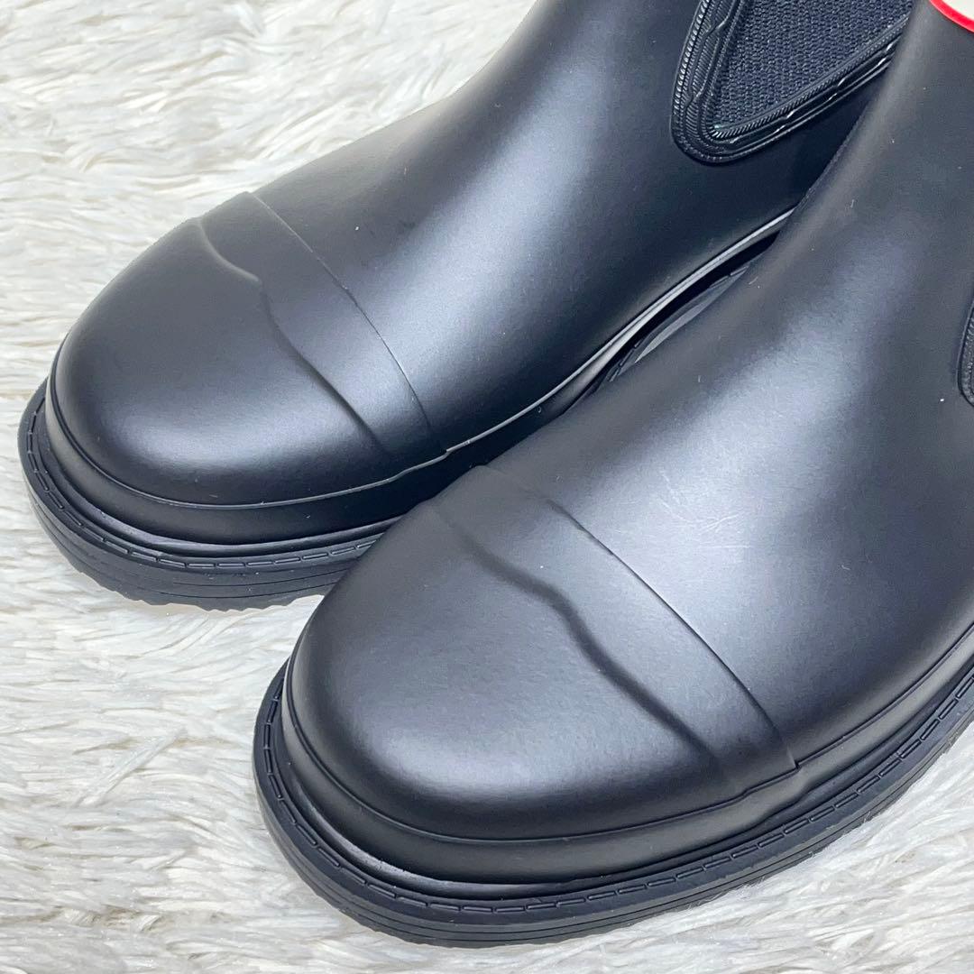 未使用級☆ハンター コマンド チェルシーブーツ 24㎝ 黒 完全防水 サイドゴア