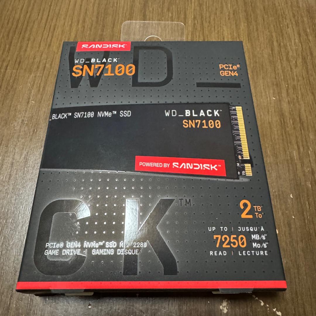 内蔵型SSD WD_BLACK SN7100 NVMe SSD 2TB