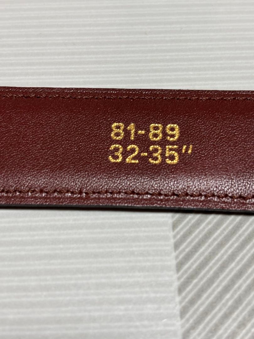 Cartier ブラウンレザーベルト