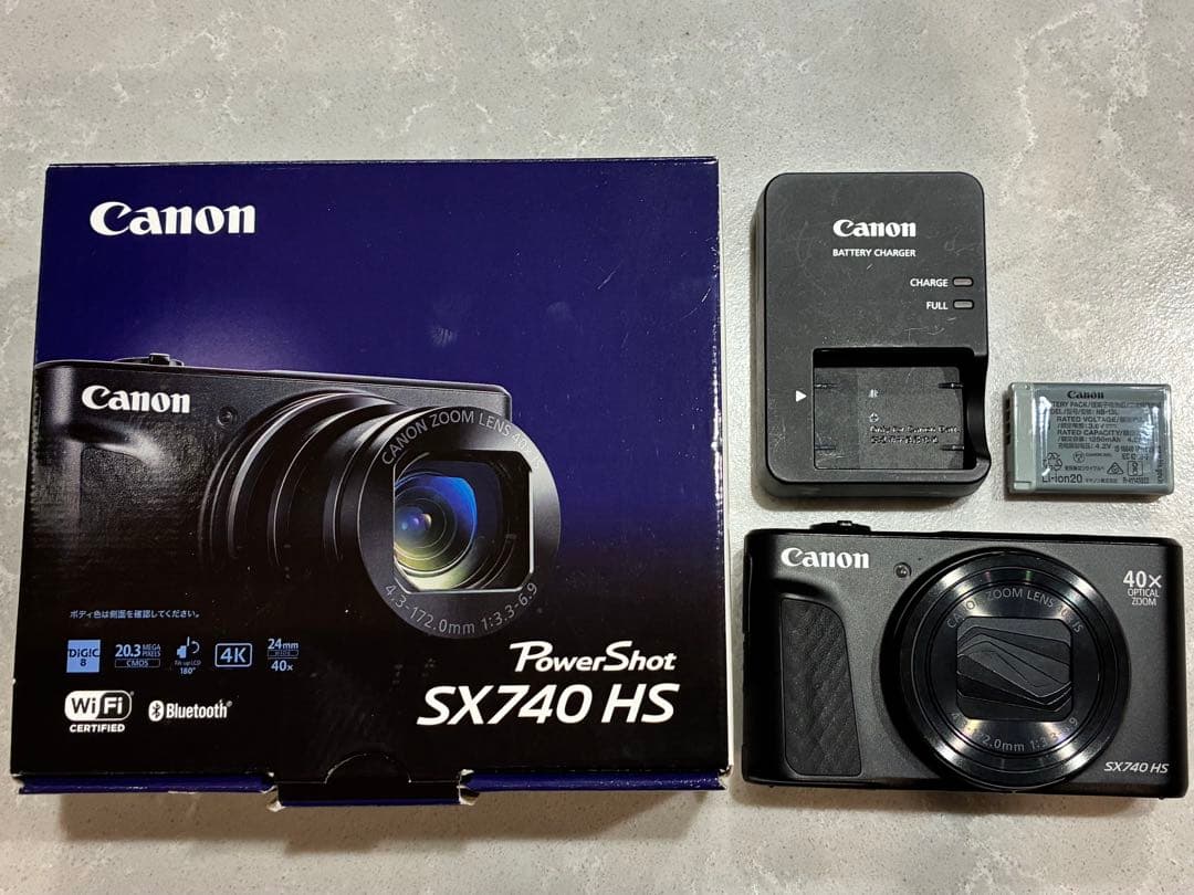 Canon PowerShot SX740hs ブラック