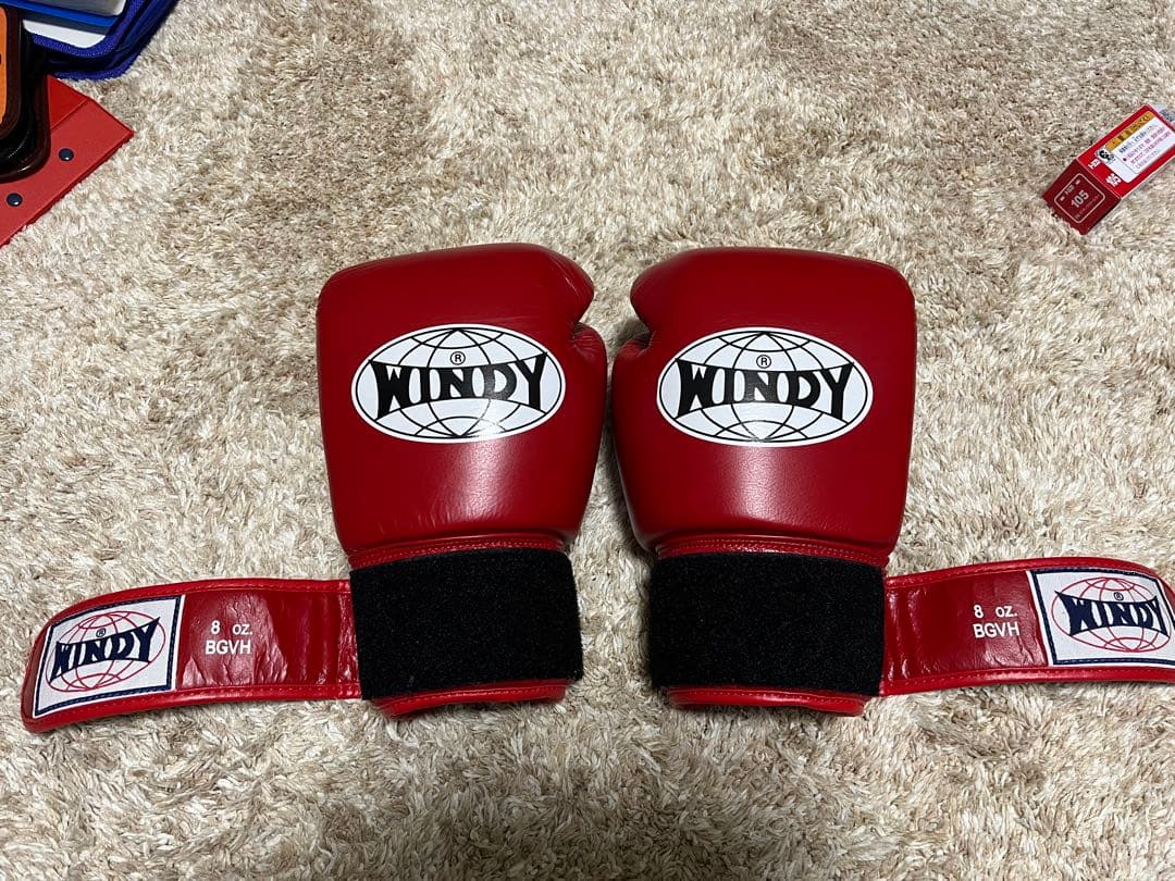 WINDY ボクシンググローブ レッド8oz