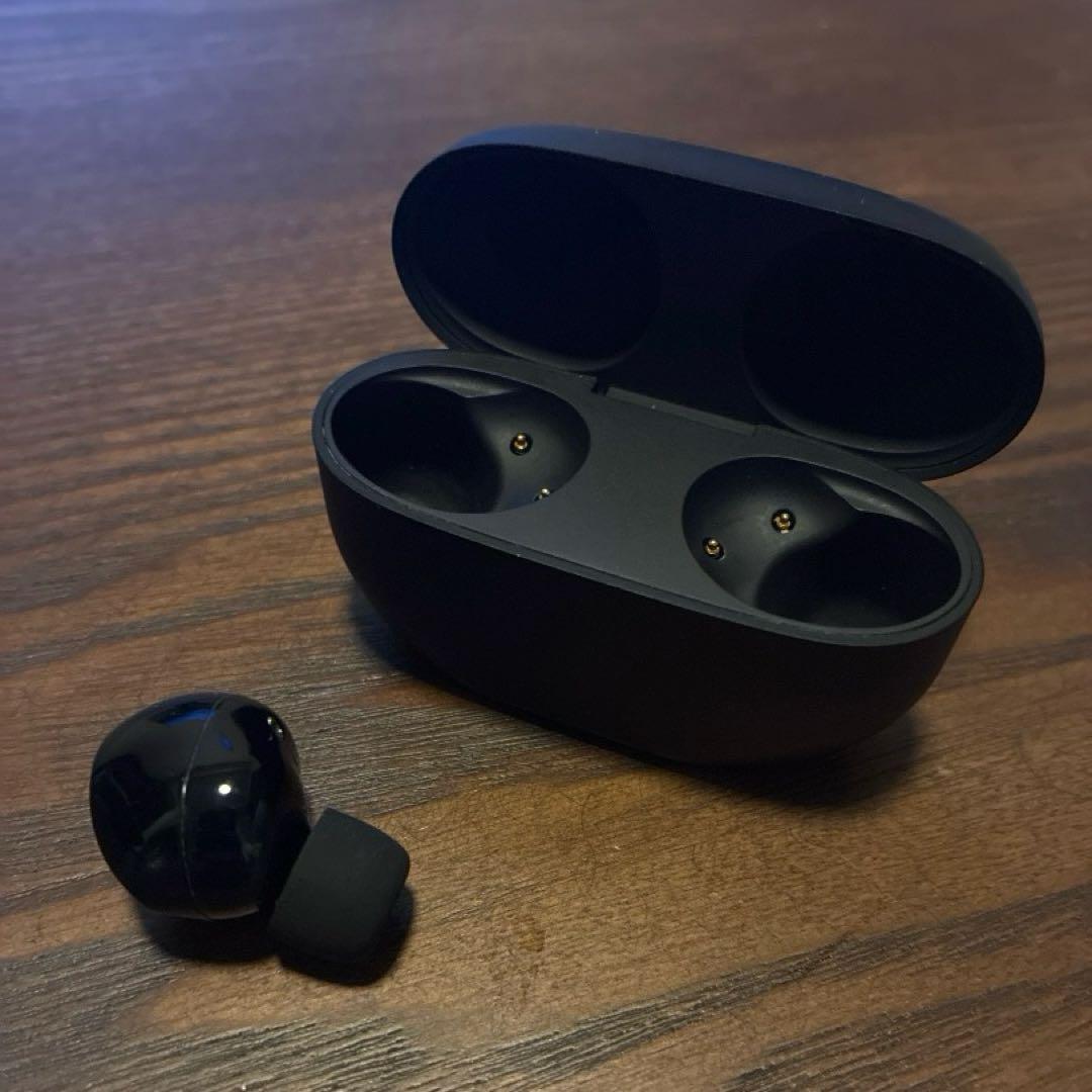 ワイヤレスイヤホン ブラック 充電ケース付き
