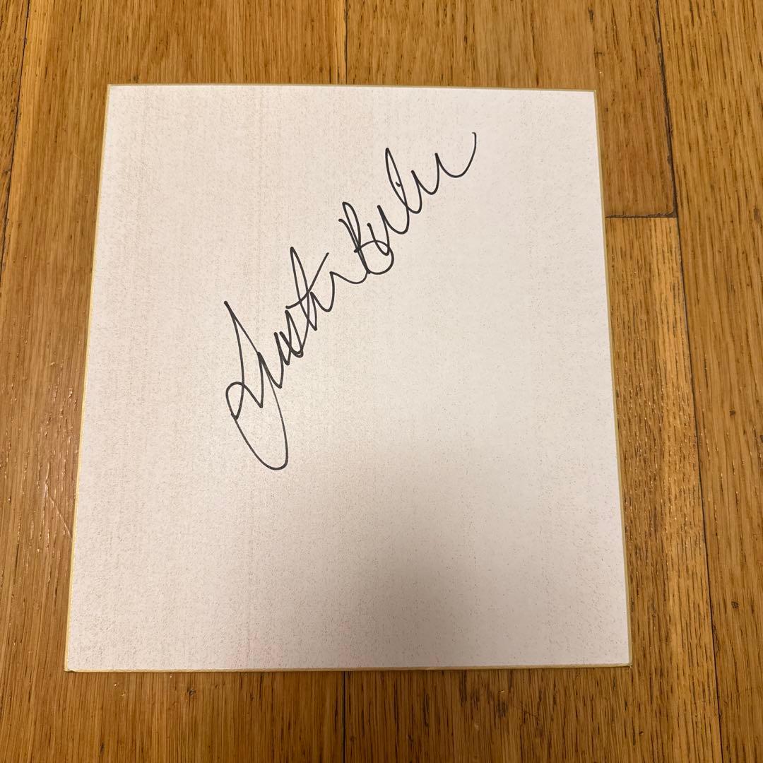 ジャスティン・ビーバー　Justin Bieber 生サイン色紙