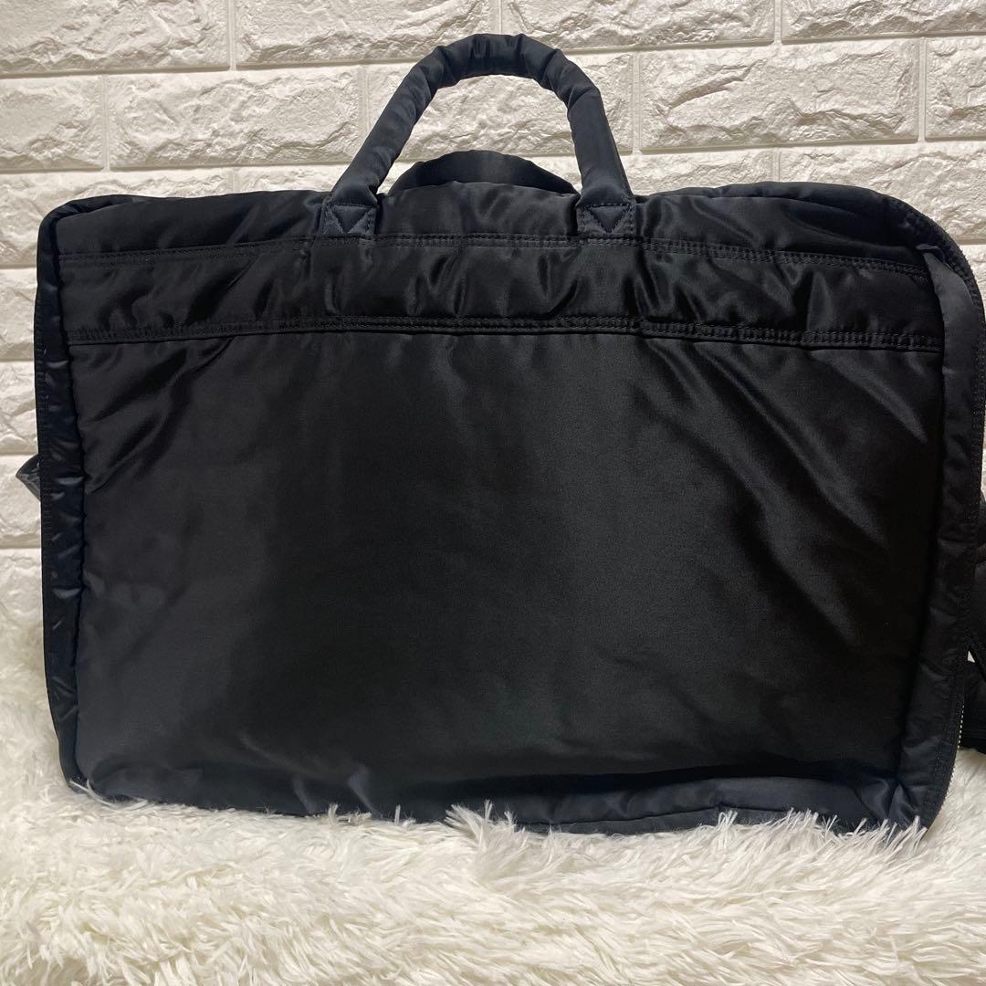 【美品】ポーター タンカー 2way オーバーナイト ブリーフケース 黒 2層