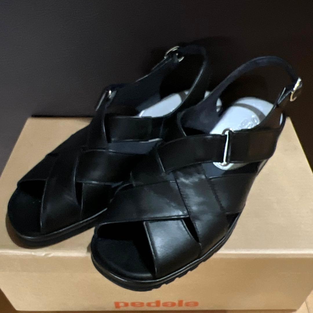 【アシックスペダラ】サンダル　ブラック 24