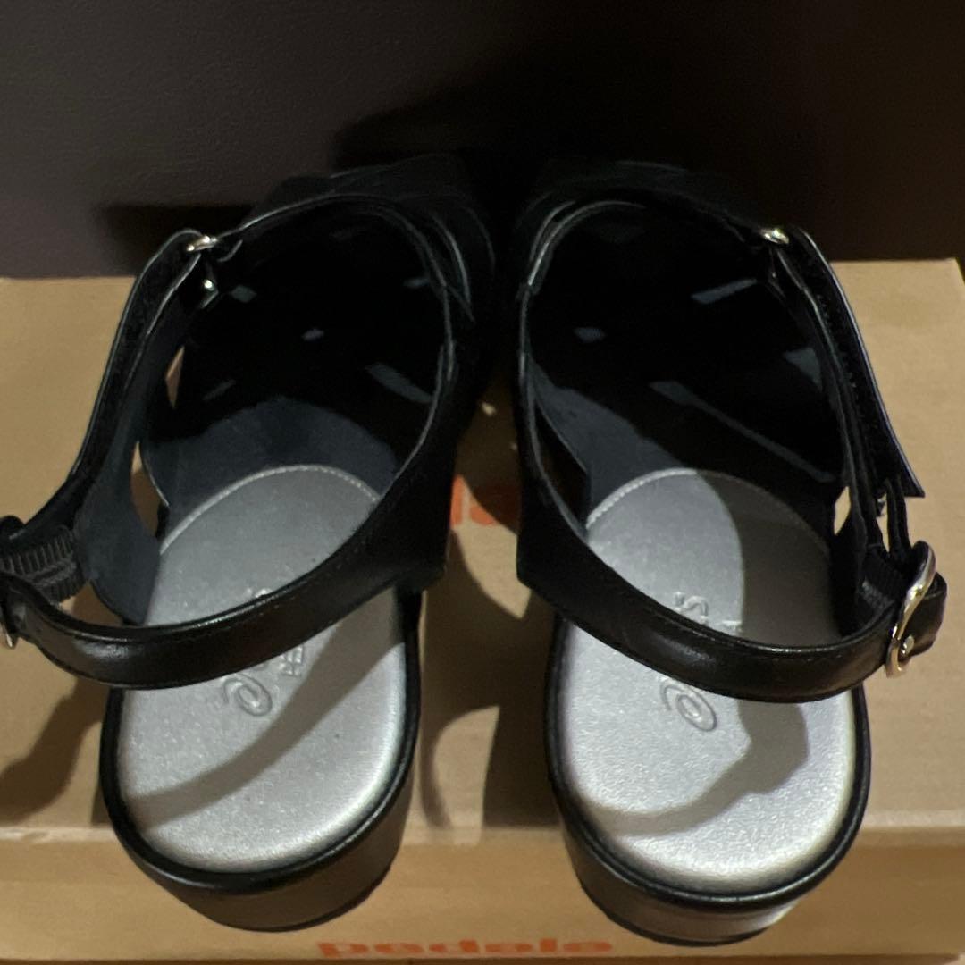 【アシックスペダラ】サンダル　ブラック 24