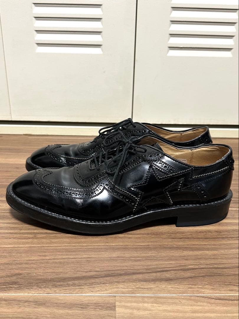 最終お値下げ！mr.bathing ape別注　REGALウイングチップシューズ