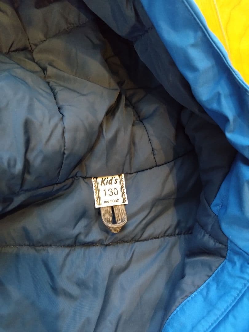 【極美品】モンベル mont-bell スキーウェア 上下130 ブルー スノボ