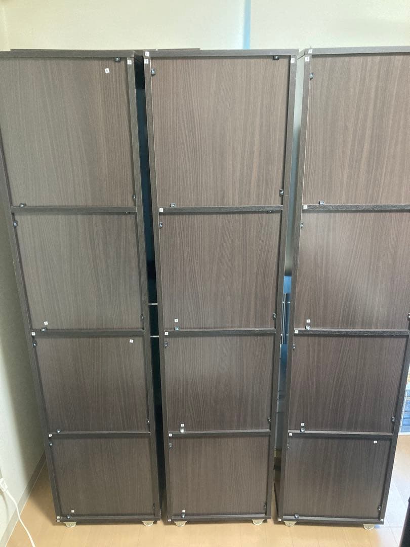 【サナト出品】配送変更後　J-Supply 3連 本棚 キャスター付き