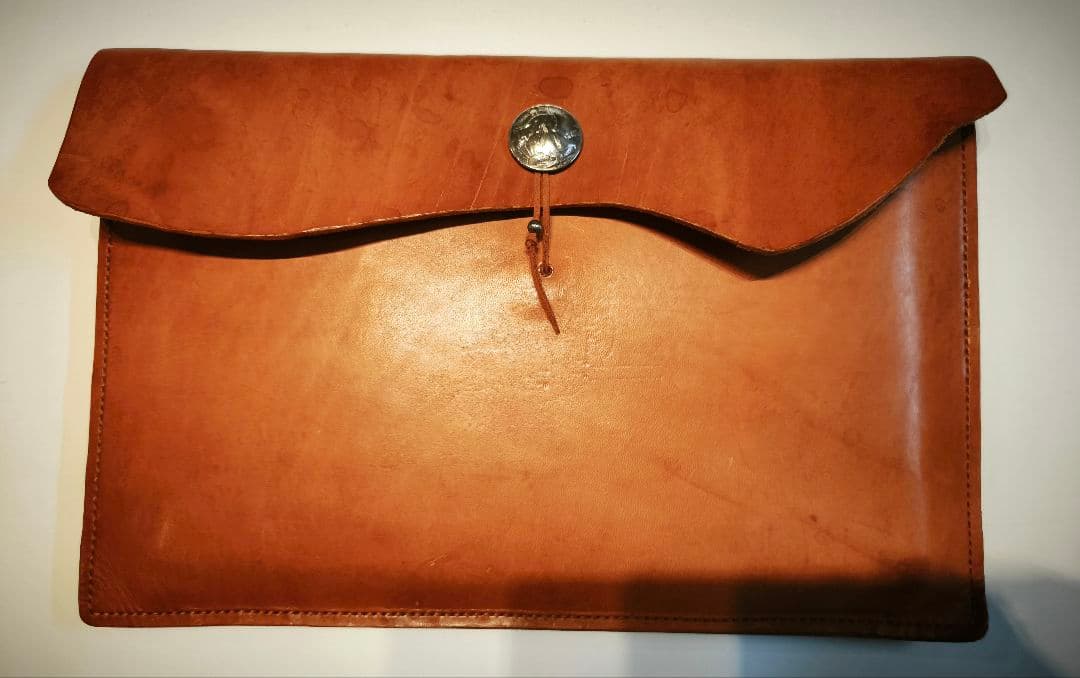 手作りレザー ノートパソコンケース