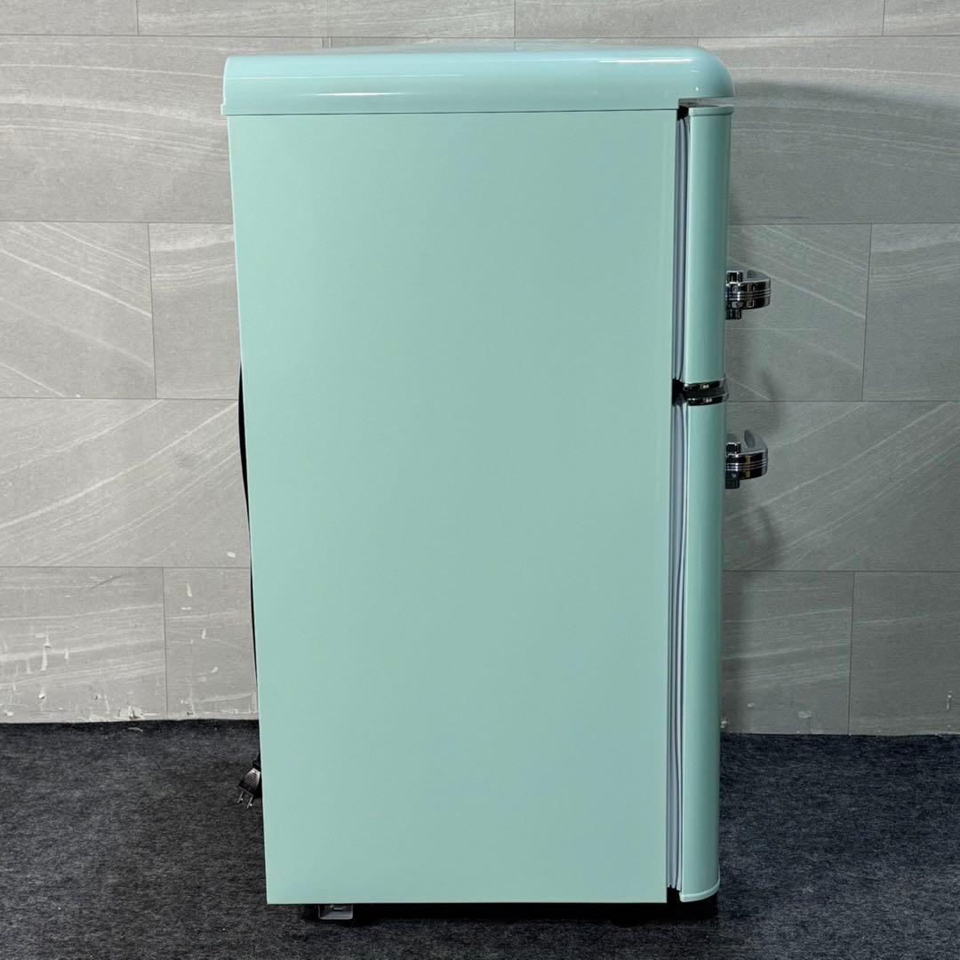 IRIS OHYAMA 冷蔵庫 小型 81L レトロ調 おしゃれ d3228