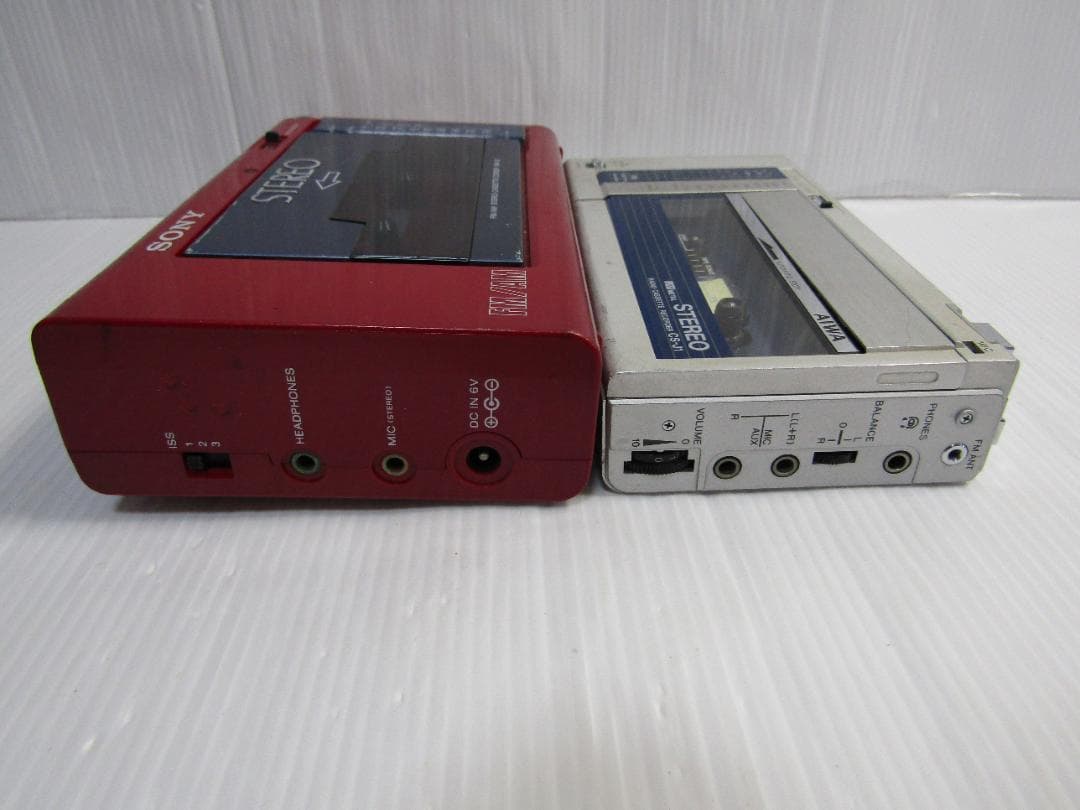 K0736 SONY WA-33/AIWA CS-J1 カセットプレーヤー