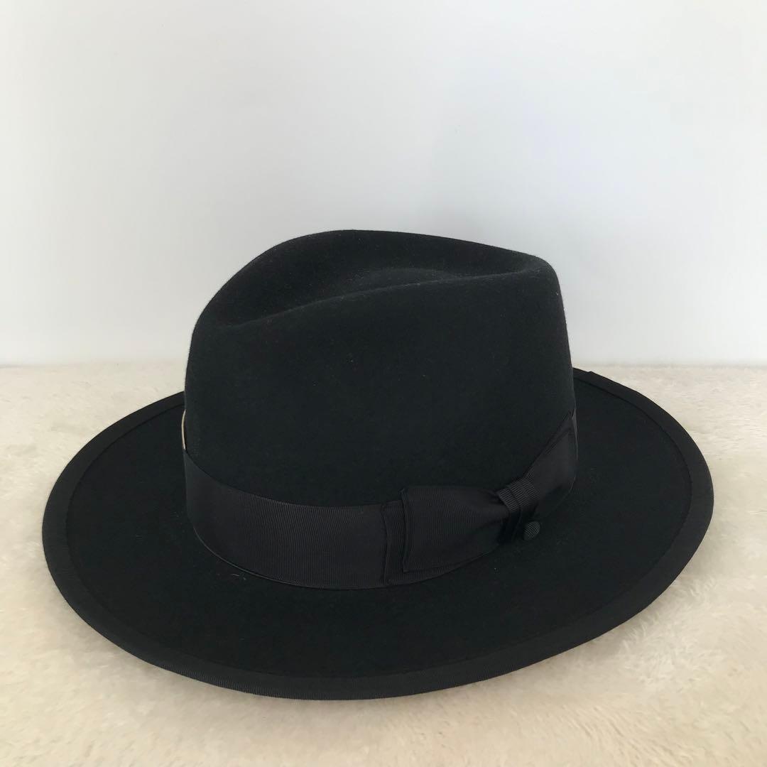 THE H.W.DOG&CO.　ハット　40 ブラック　ウール