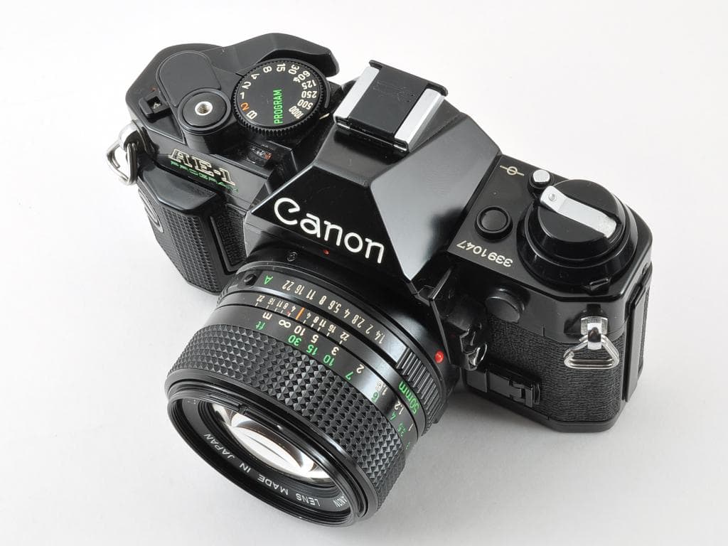 キヤノン AE-1 PROGRAM ブラック NFD 50mm f1.4 完動品