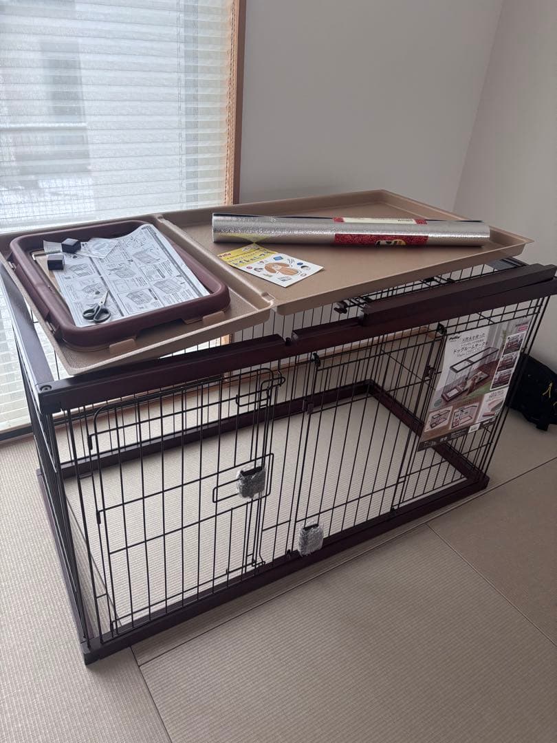 Petio ブラウン ドッグルームサークル レギュラー