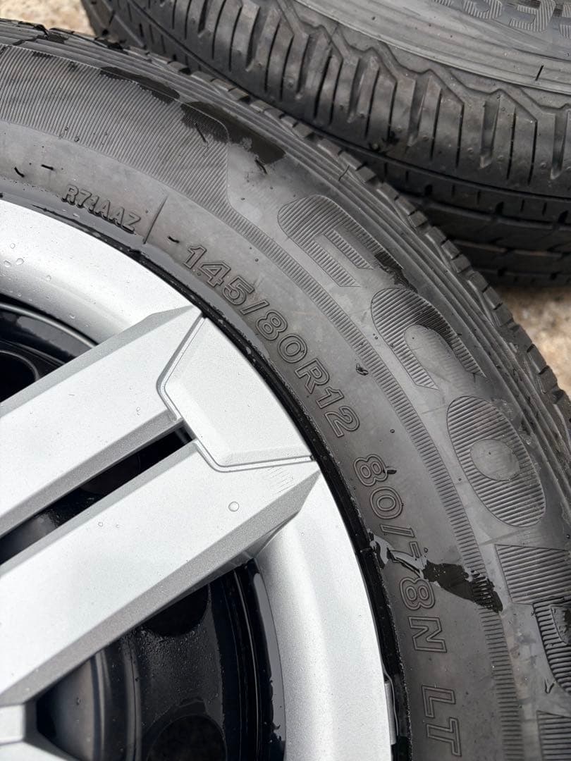 ダイハツアトレー純正ホイール＆タイヤ4本セット 新車外し 美品 12インチ