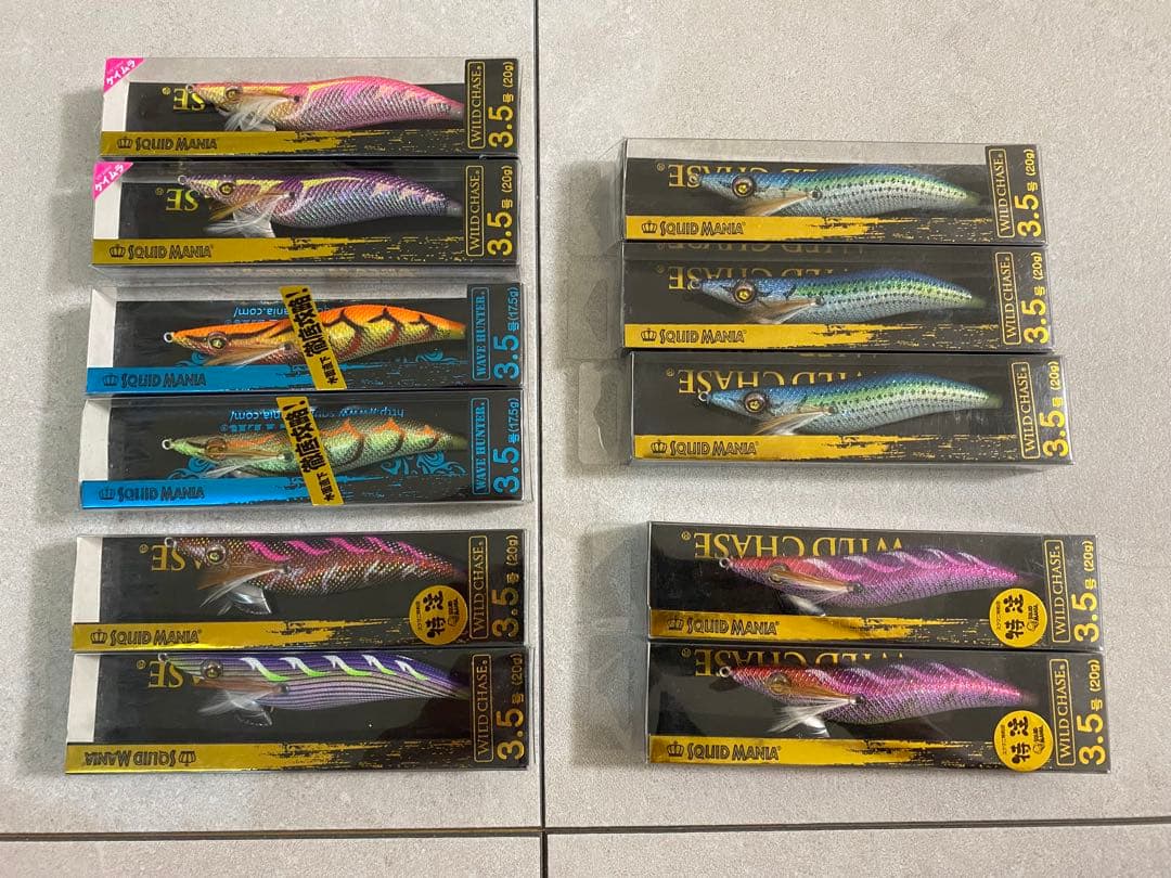 11本 スクイッドマニア アジ泳がせ ワイルドチェイス ウェーブハンター