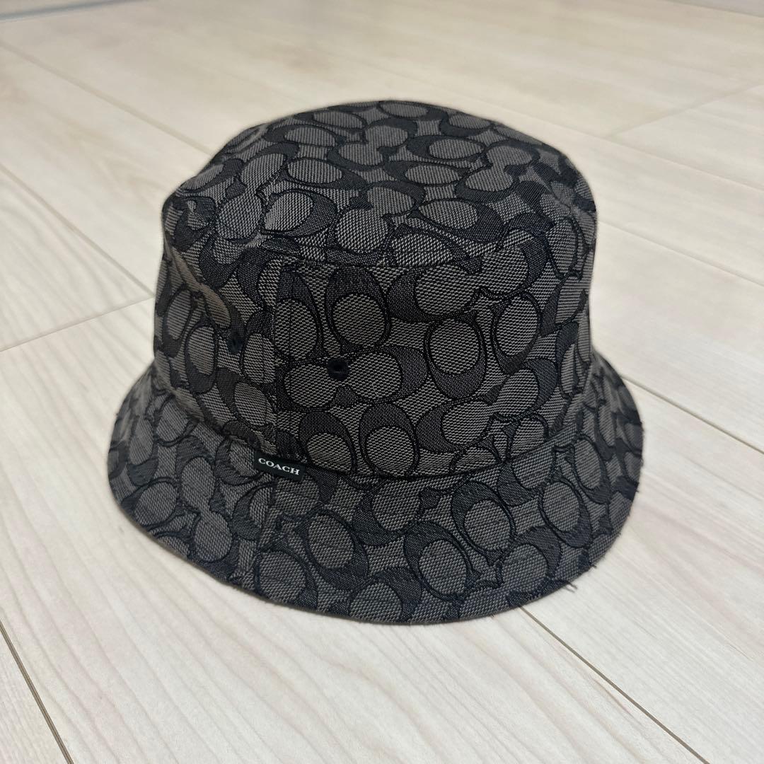 COACH バケットハット ロゴパターン