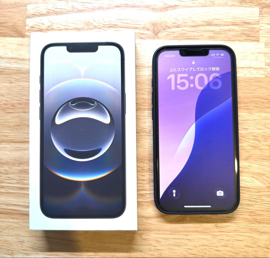 iPhone16e 128GB ブラック SIMフリー 純正ケース付