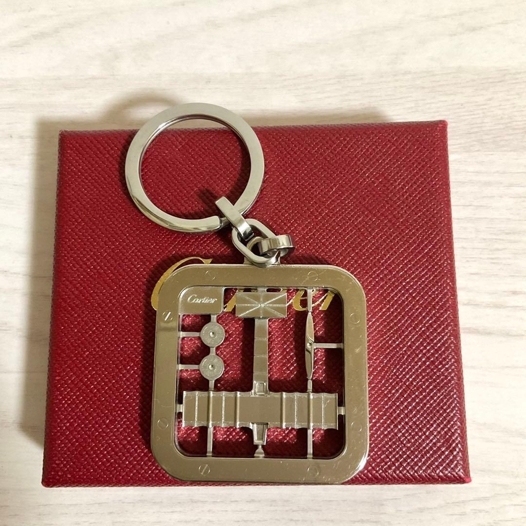 Cartier カルティエ サントス キーホルダー 飛行機 チャーム キーリング