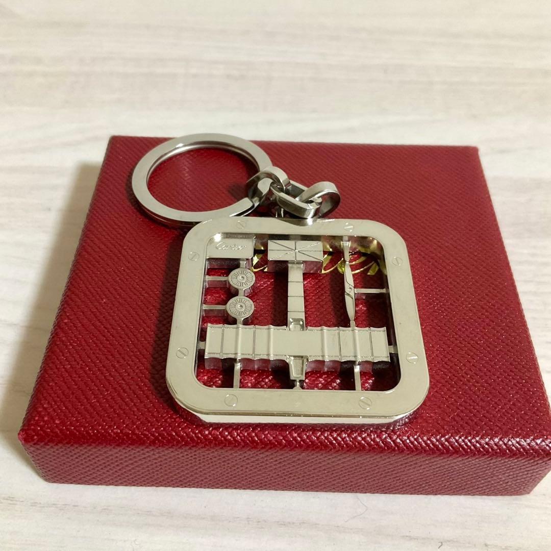 Cartier カルティエ サントス キーホルダー 飛行機 チャーム キーリング