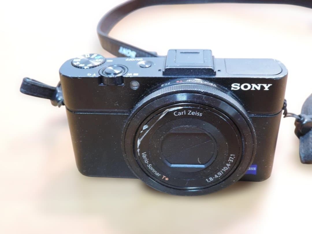 ソニー　デジカメ　RX100MⅡ　動作品　本体/バッテリー/SD　383K☆