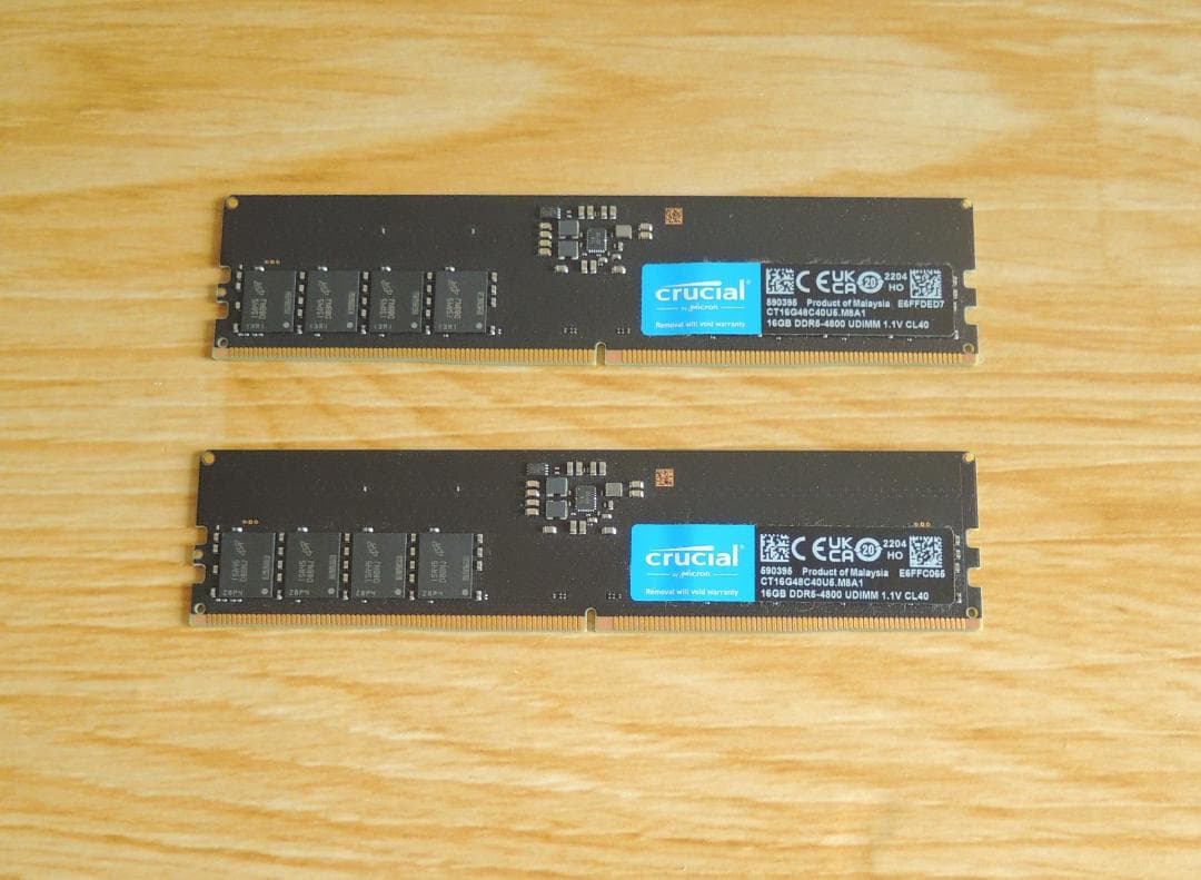 Crucial DDR5-4800 16GB 2枚組 32GB DDR5 メモリ