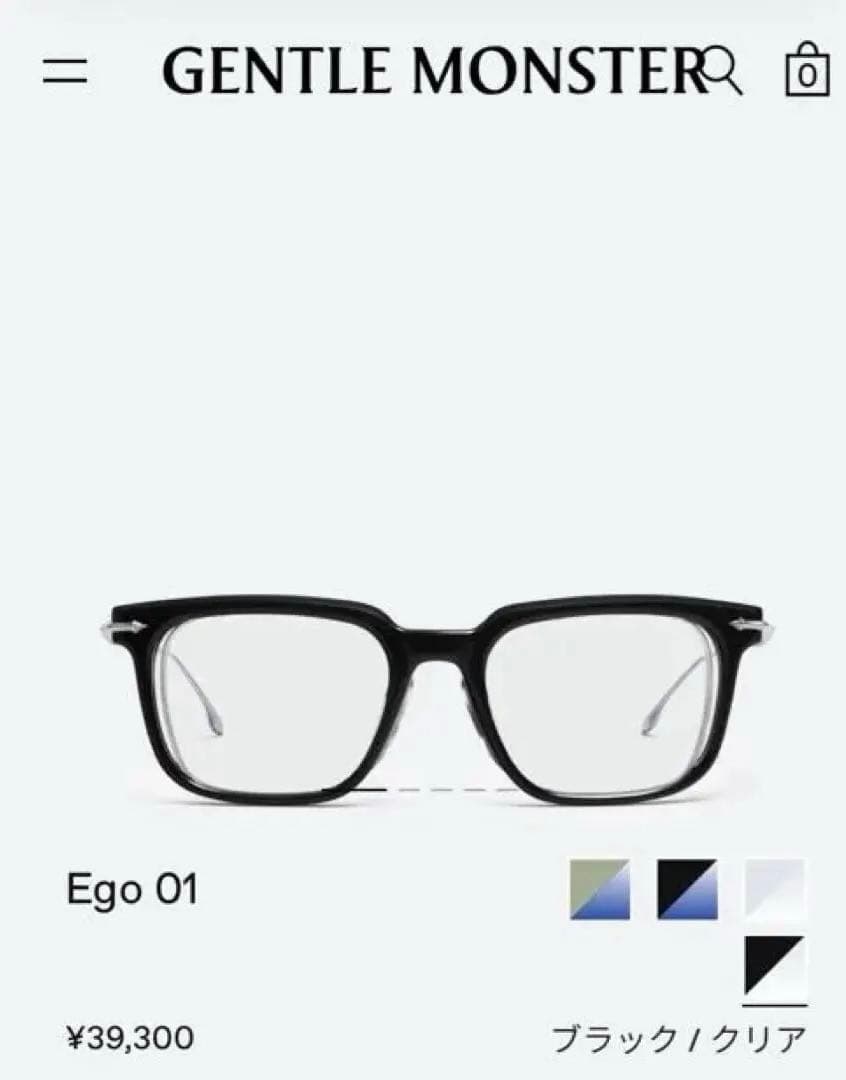 『正規品・新品未使用』GENTLE MONSTER Ego 01