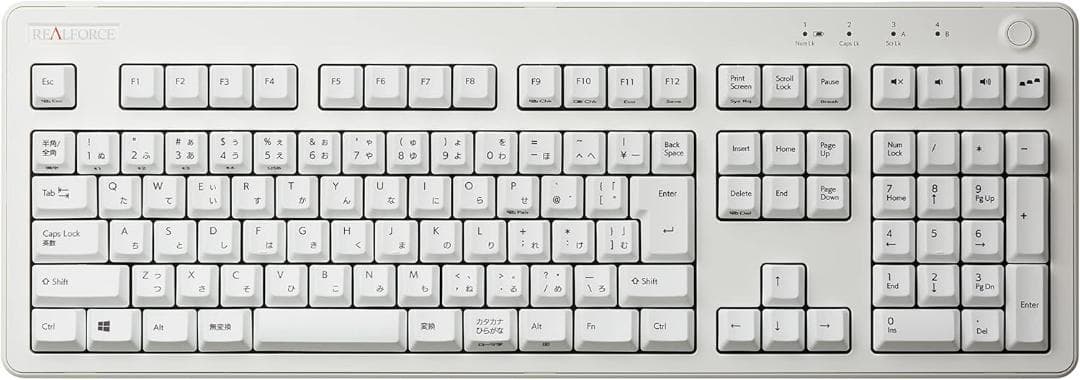 東プレ REALFORCE R3HA23 白 日本語配列 30g リアルフォース