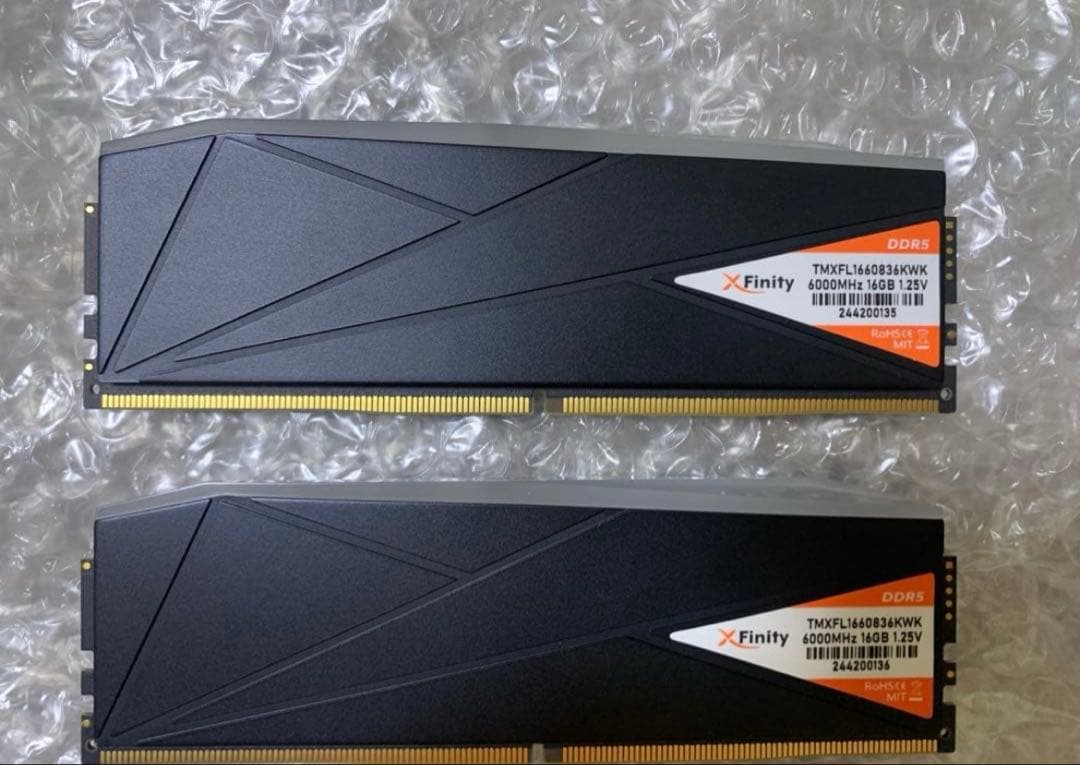 X-Finity DDR5 32GB メモリー 16GB２枚セット