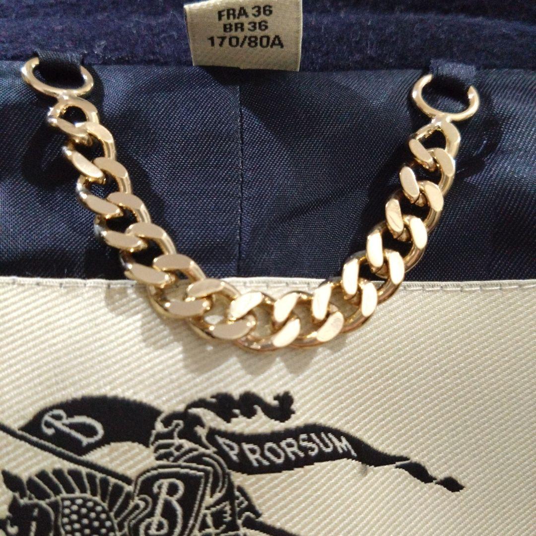 バーバリー ロンドン　ウールカシミヤ混 ナポレオンコート Pコート