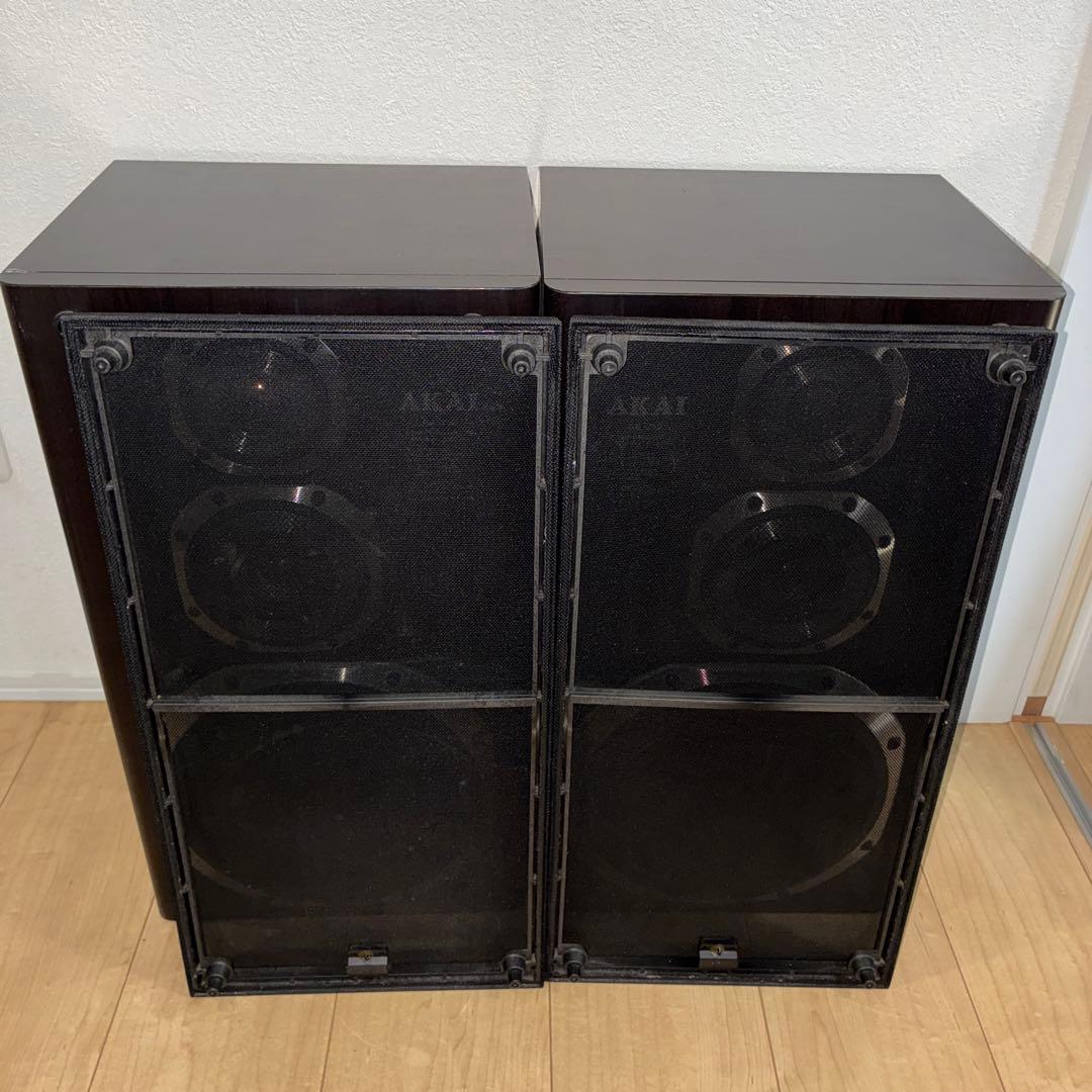 AKAI 3ウェイスピーカー AE-712 ペアスピーカー 中古 カバーネット付